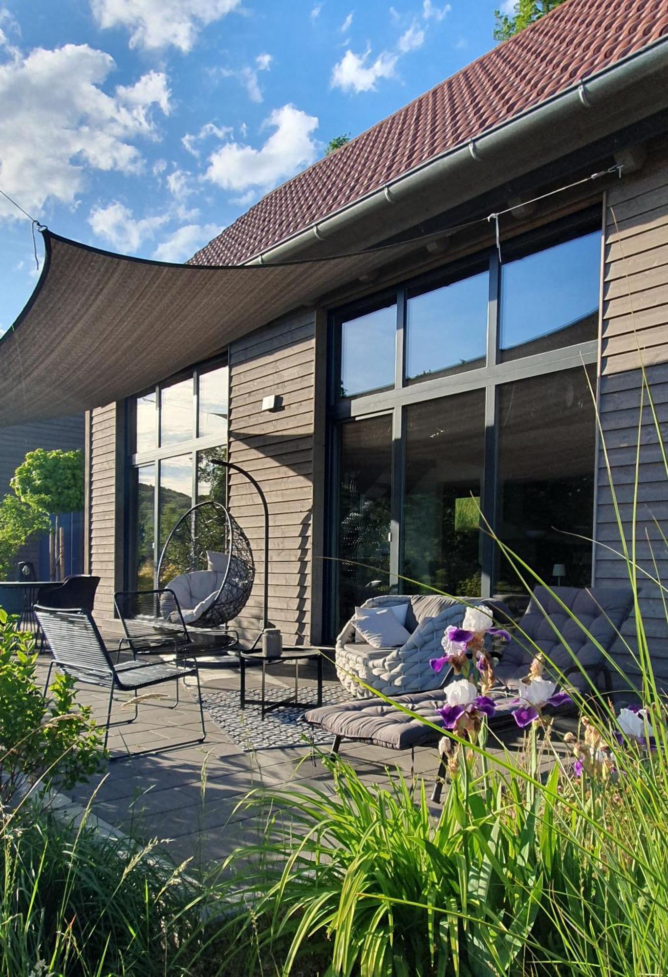 Odenwald-Lodge mit Infrarotsauna im Naturpark Odenwald - Haus rechts Reichelsheim Exterior foto