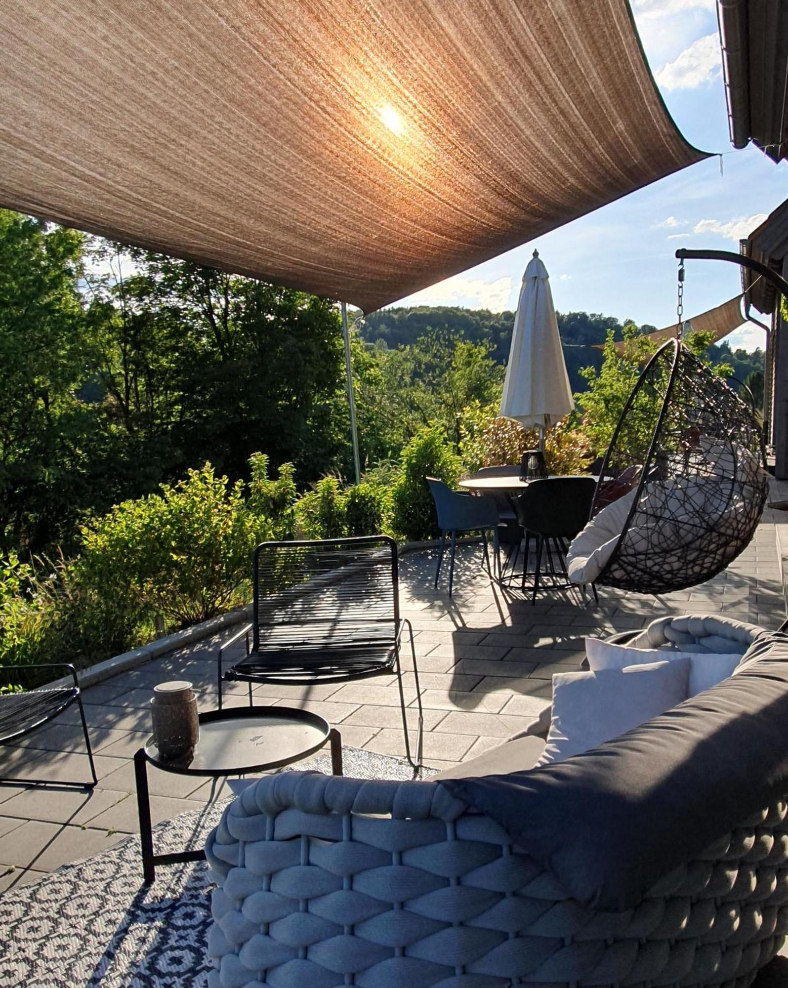 Odenwald-Lodge mit Infrarotsauna im Naturpark Odenwald - Haus rechts Reichelsheim Exterior foto
